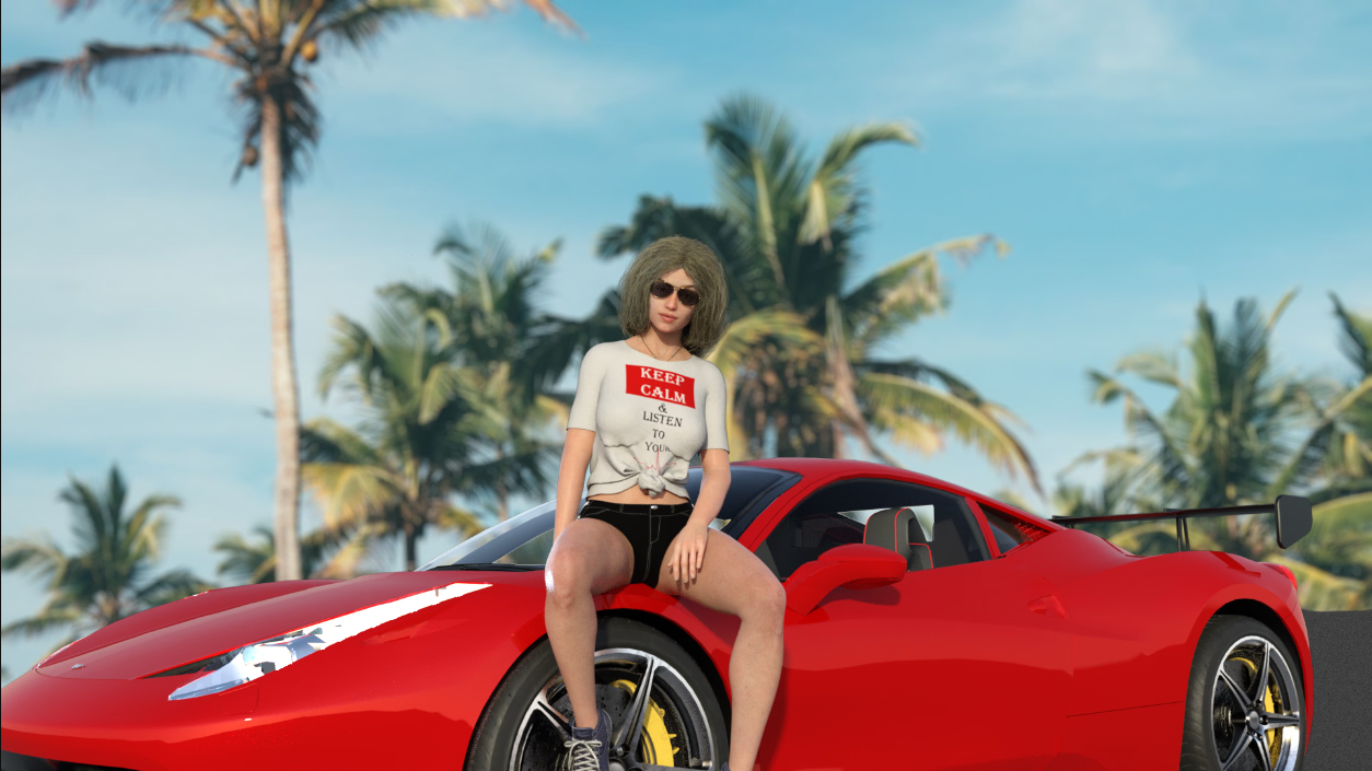 Trip With My Diana Gameplay Screenshot